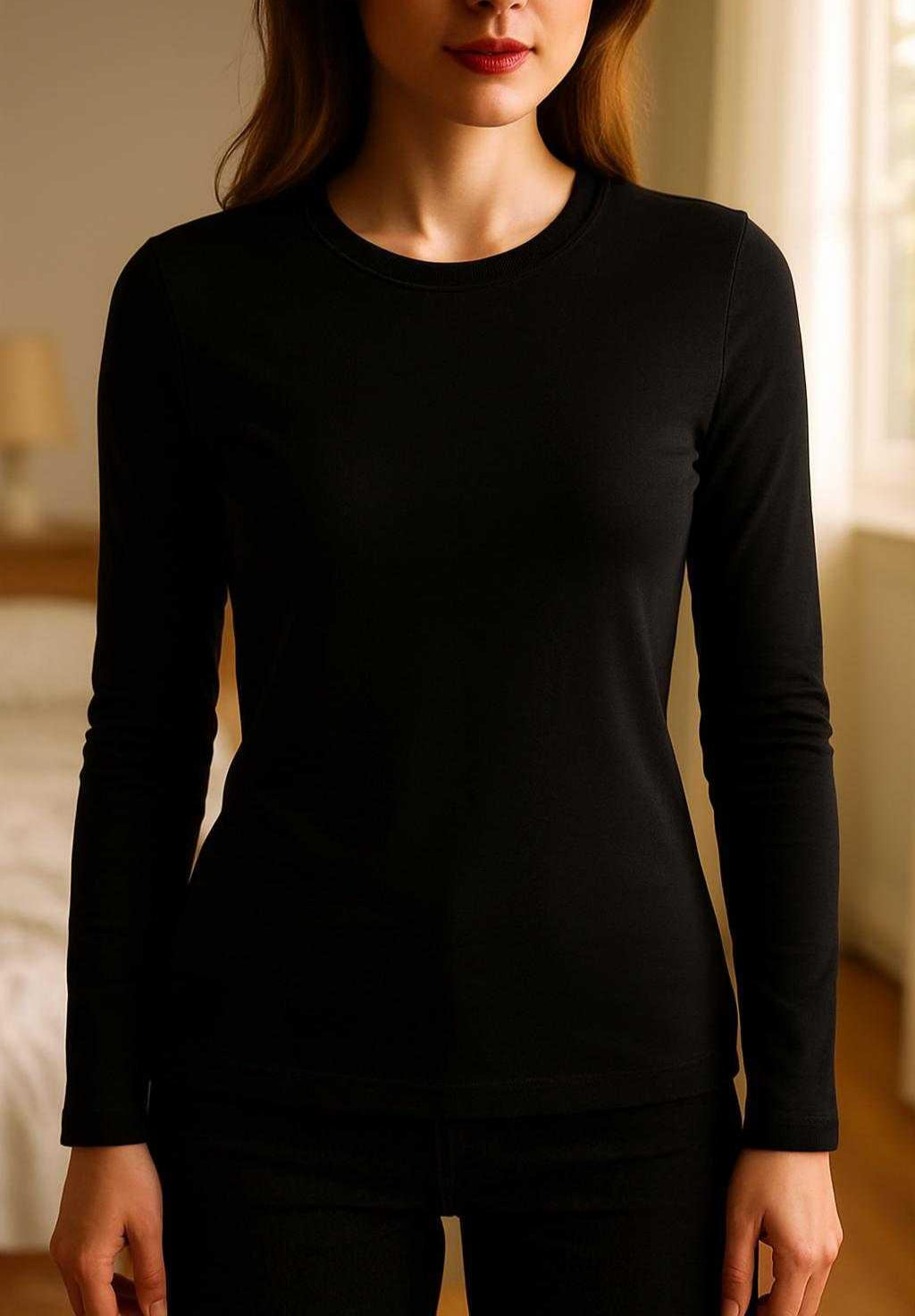 قميص نسائي بأكمام طويلة – قطن ستريتش بستايل Slim Fit 