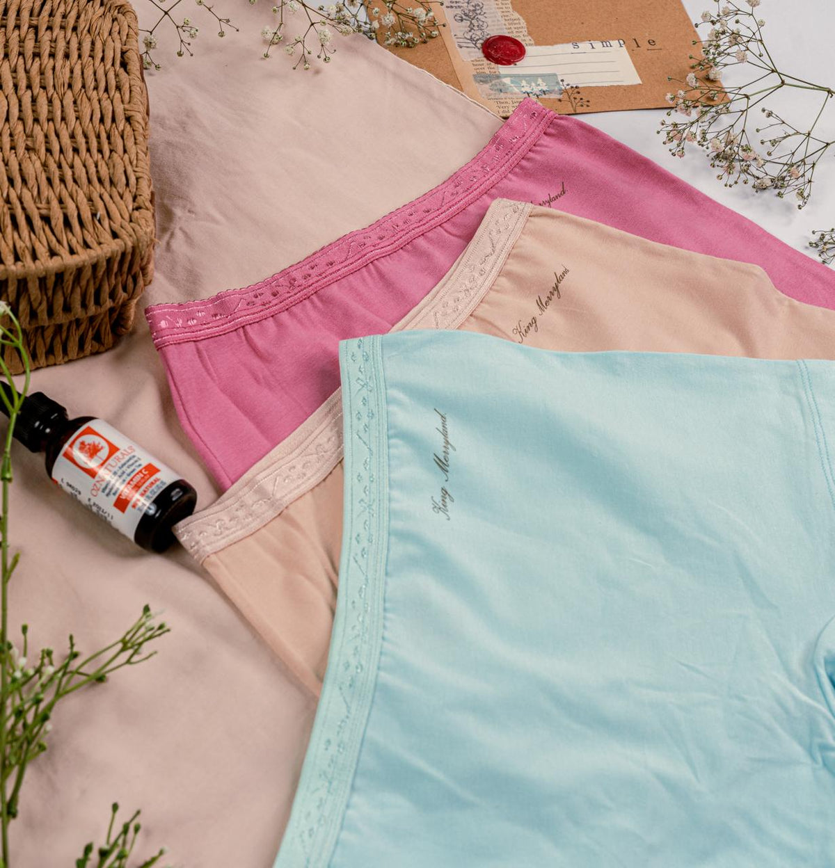 شورت بناتي – طقم 3 قطع بخامة قطنية مرنة