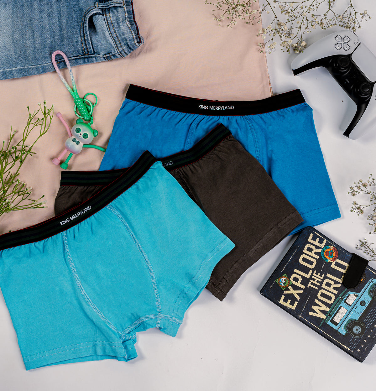 بوكسر أولادي King – 3 قطع مريحة وعملية 