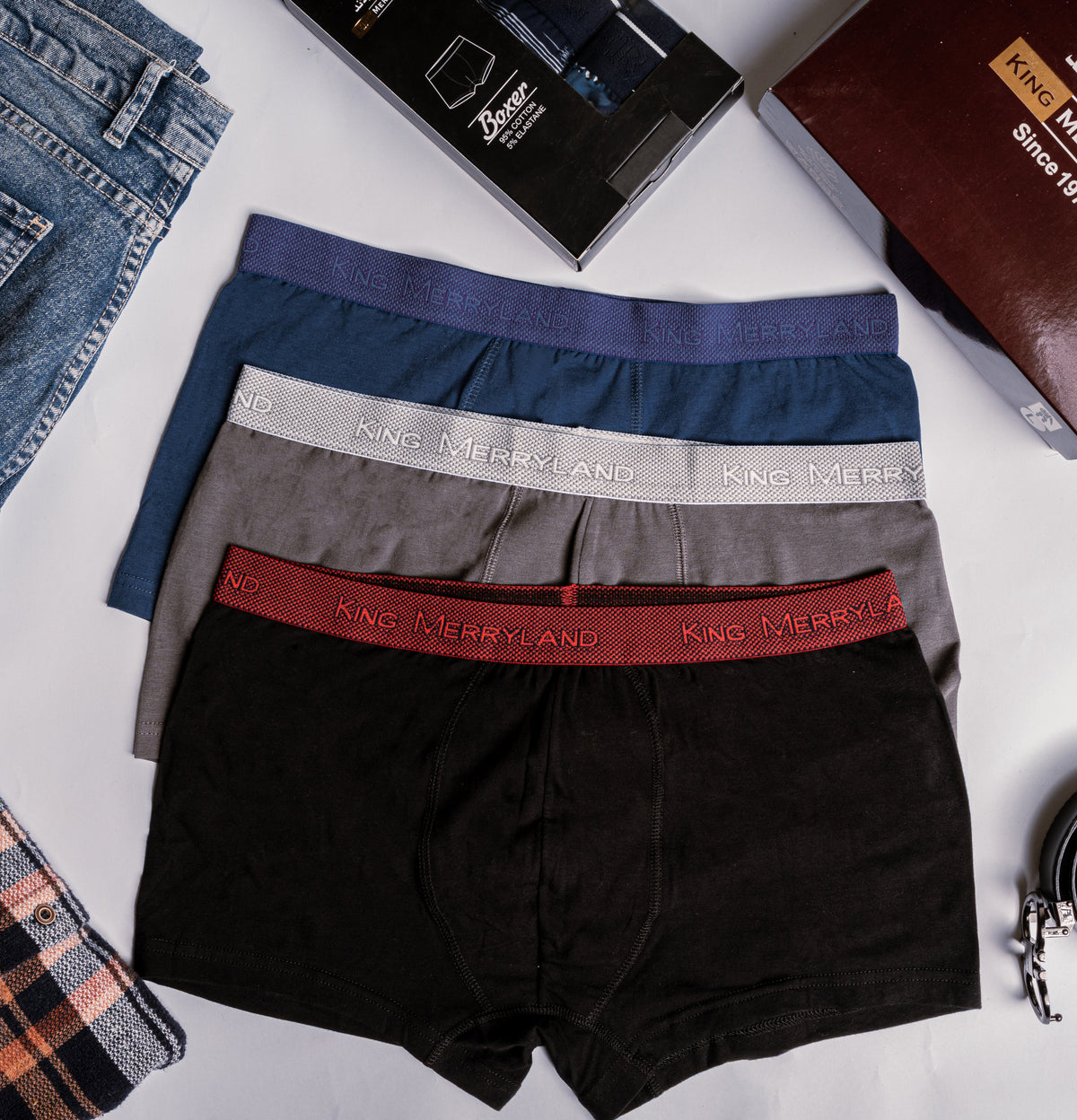 بوكسر رجالي كينج – عبوة 3 قطع