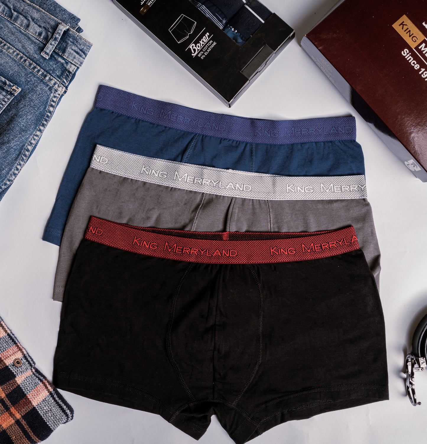 بوكسر رجالي كينج – عبوة 3 قطع