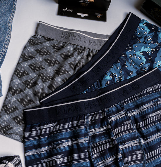 بوكسر رجالي كينج مطبوع – عبوة 3 قطع